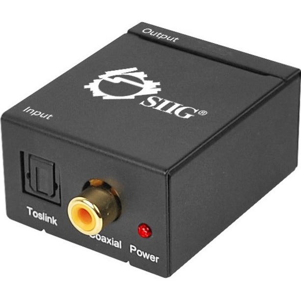SIIG Digital to Analog Audio Converter - 96 kHzBlack - CE-CV0011-S2