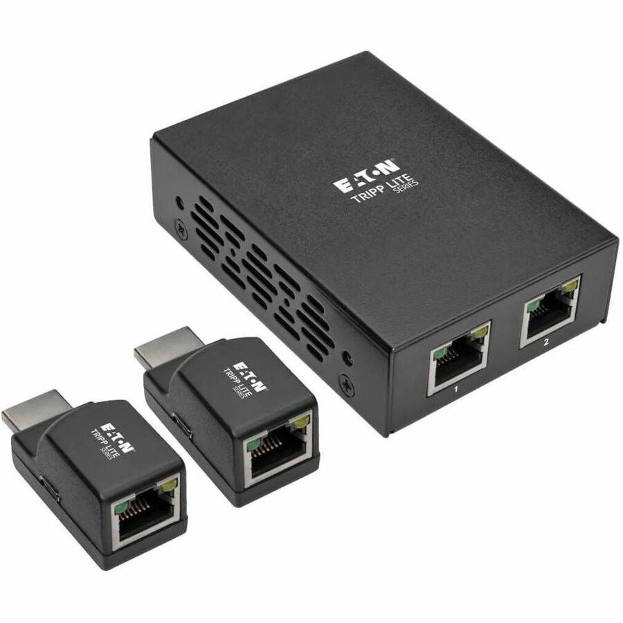 Tripp Lite 2-Port HDMI Over Cat5 Cat6 Extender Kit Power Over Cable, 1080p @ 60Hz TAA - Box Style transmitter, 2 Mini Receivers - B126-2P2M-POC