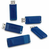 Verbatim 16GB USB Flash Drive - 5pk - Blue - 16 GB - USB 2.0 Type A - Blue - 5 Year Warranty - 5 / Pack - 99810