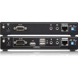 ATEN USB DVI Dual View HDBaseT 2.0 KVM Extender (1920 x 1200 @100 m)-TAA Compliant - 2 Computer(s) - 1 Local User(s) - 492.13 ft Range - WUXGA - 1920 x 1200 Maximum Video Resolution - 2 x Network (RJ-...  - CE624