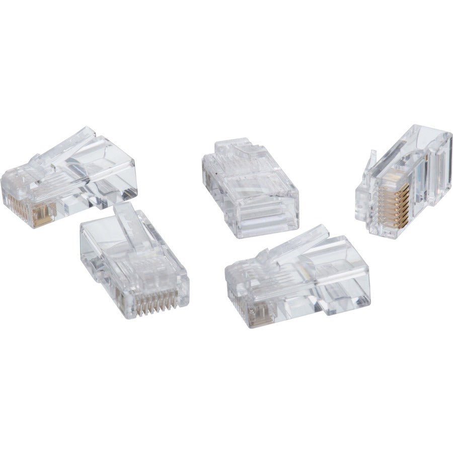 4XEM 1000PK Cat6 RJ45 Ethernet Plugs/Connectors - 1000 Pack - 1 x RJ-45 Network Male - Clear - 4X1000PKC6