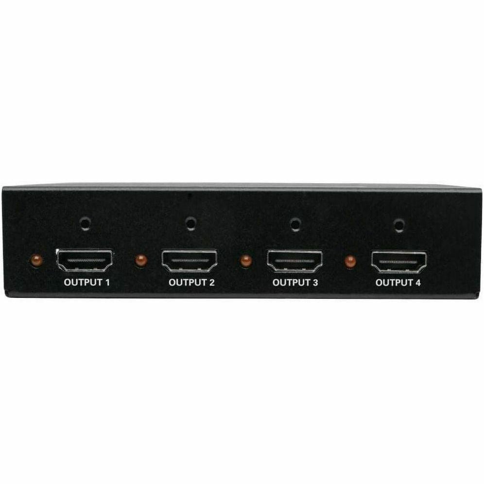 Tripp Lite 4-Port 3D HDMI Splitter HDCP 2.2, HDR, 4K @ 60Hz Ultra HD Video Audio - 3840 × 2160 - 22.97 ft Maximum Operating Distance - HDMI In - HDMI Out - Metal - TAA Compliant - B118-004-UHD-2