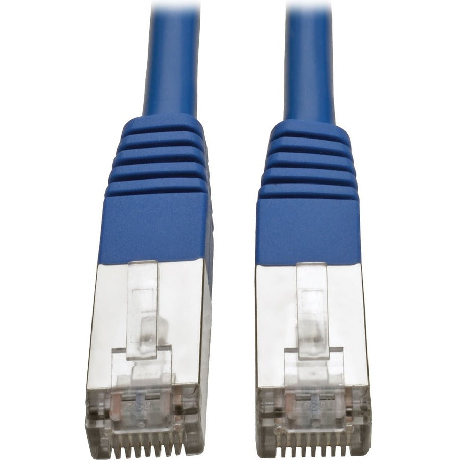 Tripp Lite Cat5e 350 MHz Molded Shielded STP Patch Cable (RJ45 M/M), Blue, 6 ft. - 6 ft Category 5e Network Cable for Network Device, Printer, Router, Server, Modem, Hub, Patch Panel, Switch - First E - N105-006-BL