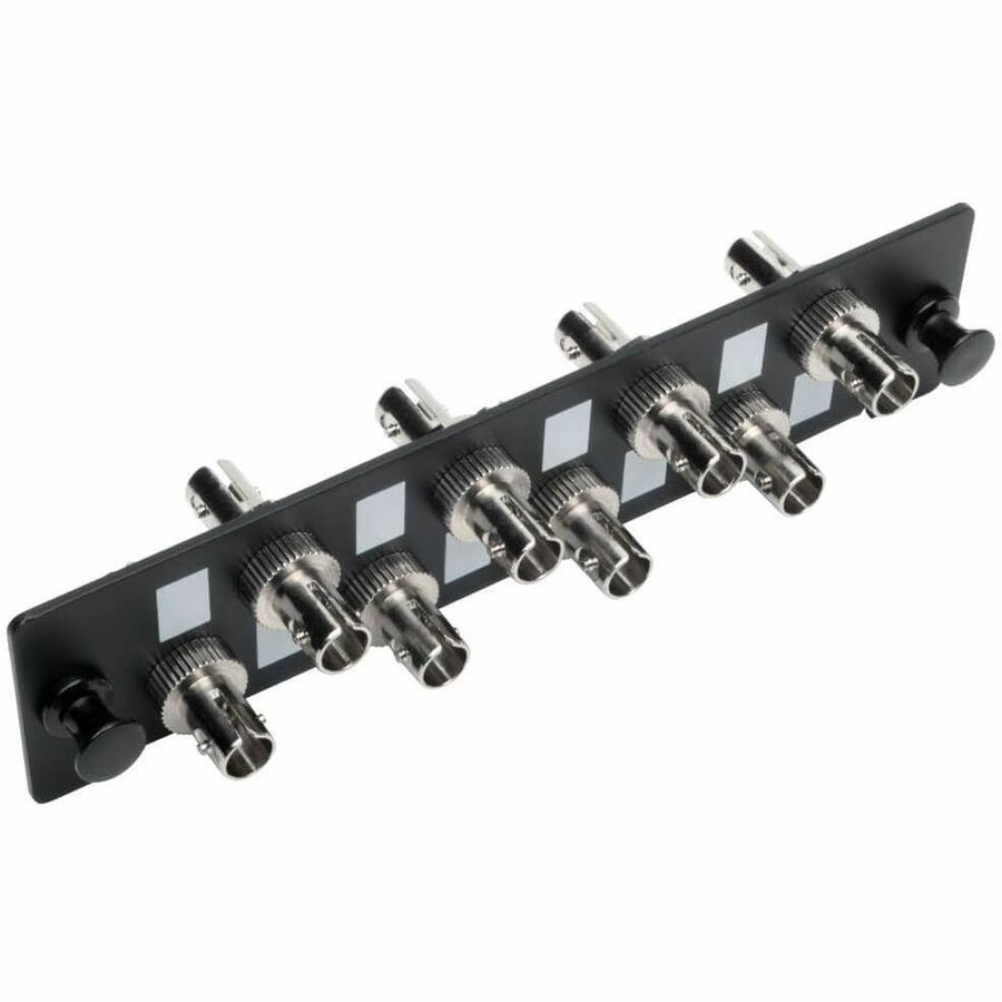 Tripp Lite Toolless Pass-Through Fiber Patch Panel MMF/SMF 8 ST Connectors - 8 Port(s) - 8 x Simplex - Black - Wall Mountable - N492-08S-ST