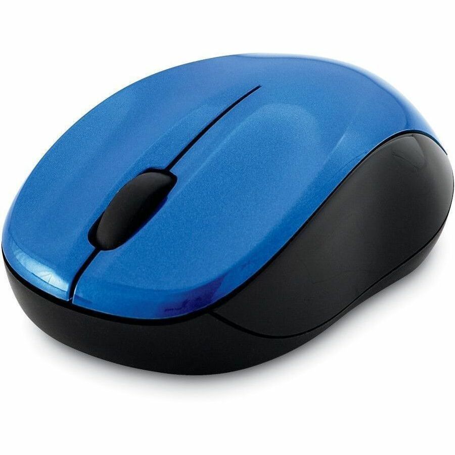 Verbatim Silent Wireless Blue LED Mouse - Blue - Blue LED/Optical - Wireless - Radio Frequency - Blue - 1 Pack - USB Type A - Scroll Wheel - 3 Button(s) - 99770