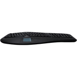 Adesso 2.4GHz Wireless Ergonomic Touchpad Keyboard - Wireless Connectivity - RF - 30 ft - 2.40 GHz - USB Interface - 105 Key Previous Track, Next Track, Play/Pause, Volume Up, Volume Down, Mute, Forwa - WKB-4500UB
