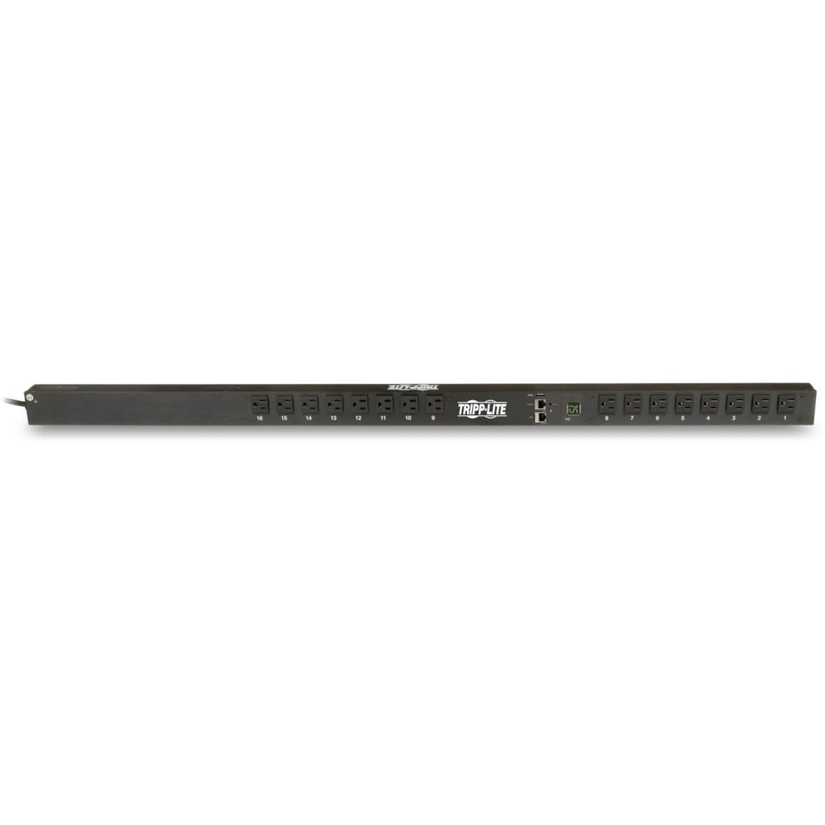 Tripp Lite PDU Monitored 1.4kW 120V 16 5-15R LX Platform Interface 0URM TAA - Monitored - NEMA 5-15P - 16 x NEMA 5-15R - 120 V AC - 0U - Vertical - Rack Mount - TAA Compliant - PDUMNV15LX