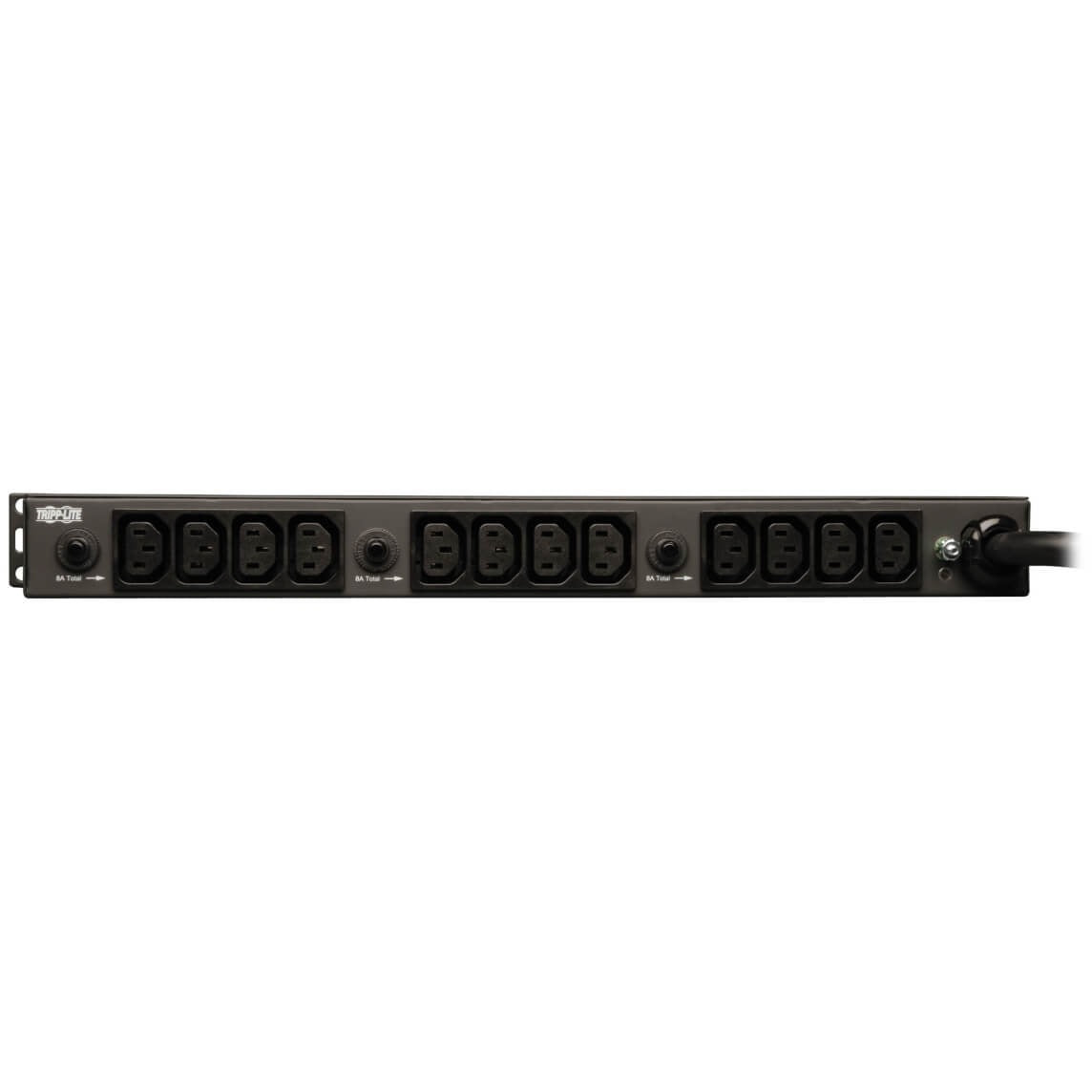 Tripp Lite PDU Single Phase Basic Horizontal 200/240V 5.8kw 16 C13 4 C19 - 20 - 4.99kVA - 1U Rack-mountable, Zero U Vertical Rackmount - PDU1230