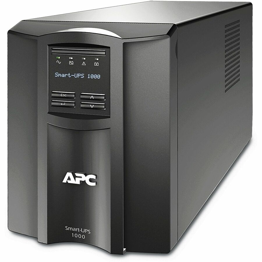 APC by Schneider Electric Smart-UPS 1000VA LCD 120V with SmartConnect - Tower - 3 Hour Recharge - 120 V AC Input - 120 V AC, 110 V AC, 127 V AC Output - 8 x NEMA 5-15R - SMT1000C