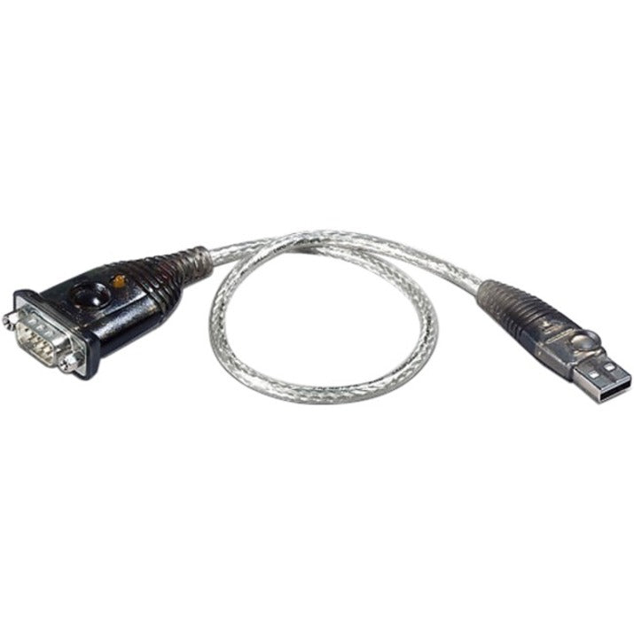 ATEN USB to RS-232 Adapter (100 cm) - 3.28 ft Serial/USB Data Transfer Cable for Cellular Phone, PDA, Camera, Modem, Network Adapter - First End: 1 x 19-pin DB-9 RS-232 Serial - Male - Second End: 1 x - UC232A1