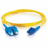C2G 2m LC-SC 9/125 Duplex Single Mode OS2 Fiber Cable - Yellow - 6ft - 2m LC-SC 9/125 Duplex Single Mode OS2 Fiber Cable - Yellow - 6ft - 26260