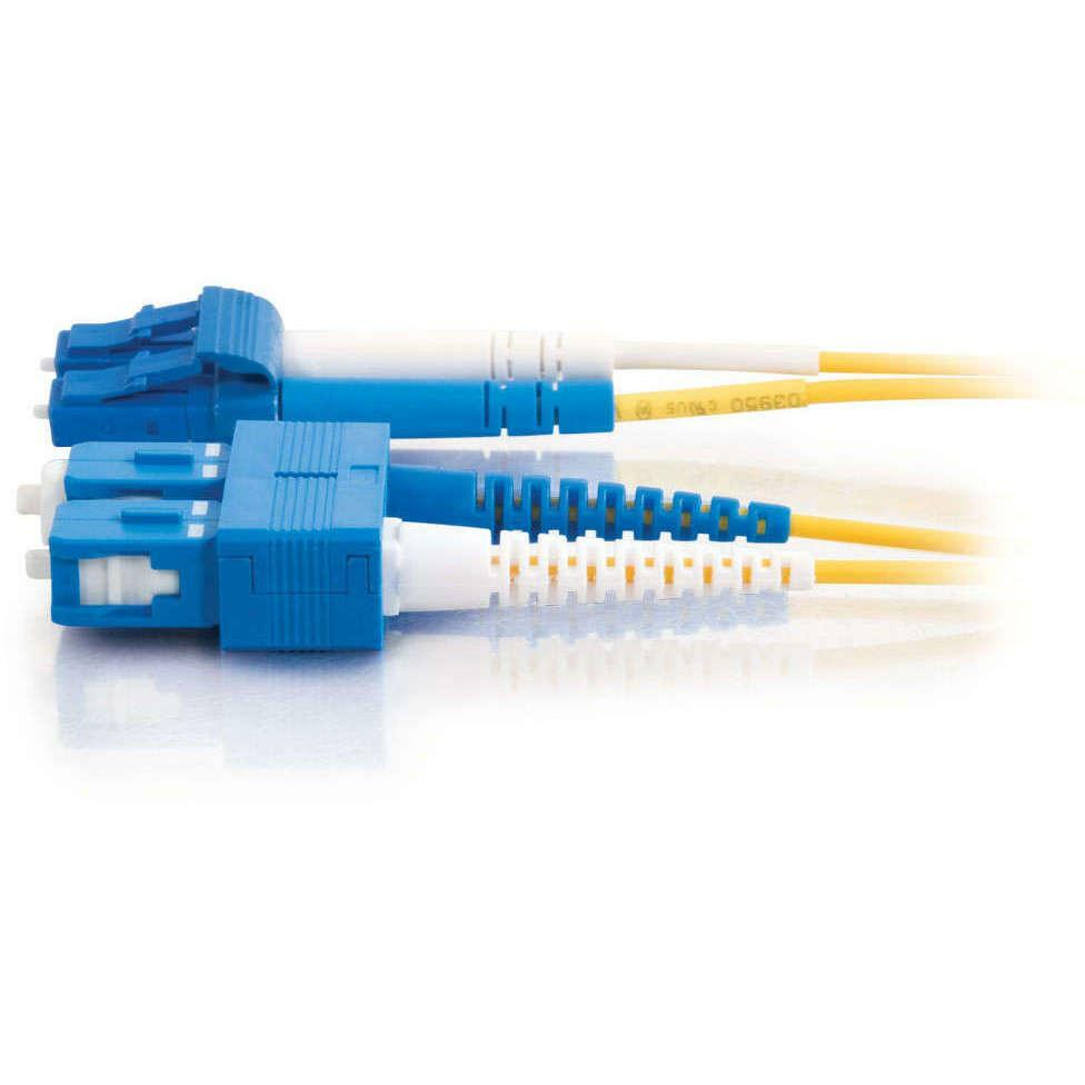 C2G 5m LC-SC 9/125 Duplex Single Mode OS2 Fiber Cable - Yellow - 16ft - 5m LC-SC 9/125 Duplex Single Mode OS2 Fiber Cable - Yellow - 16ft - 28950