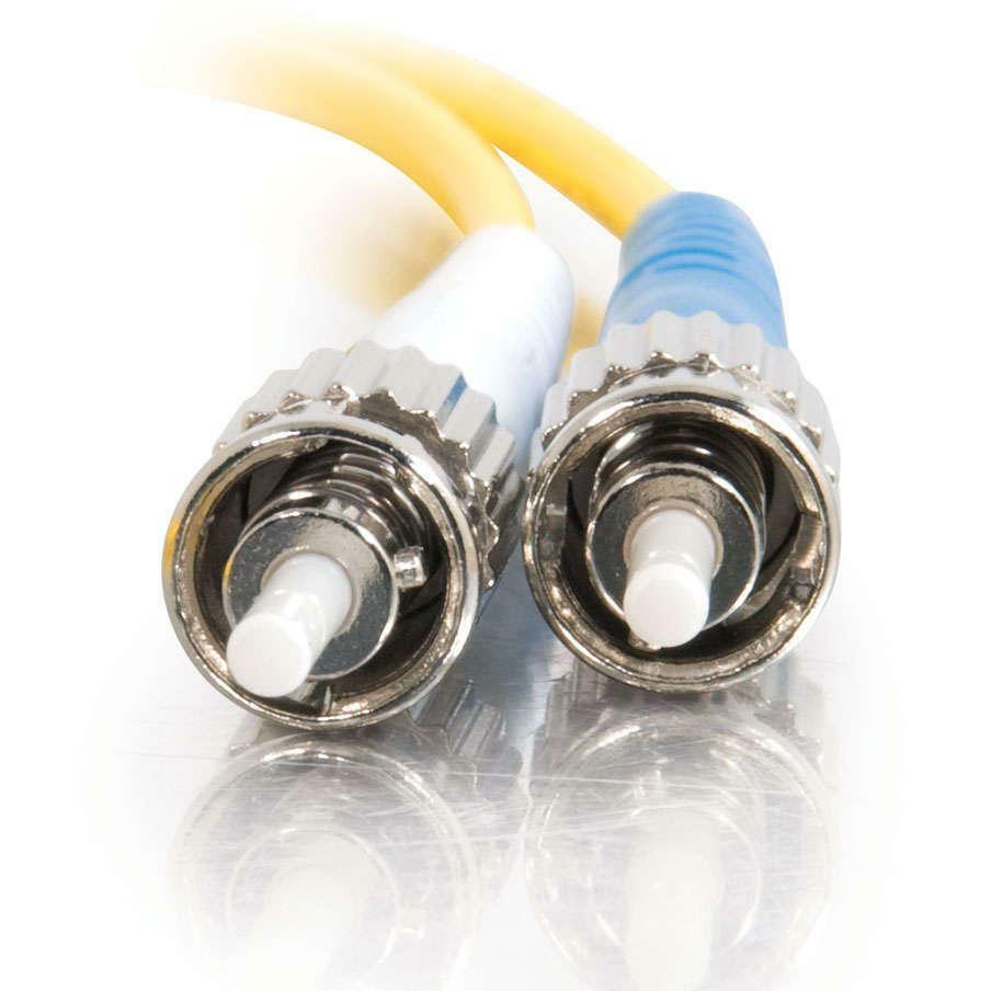 C2G-5m ST-ST 9/125 OS1 Duplex Singlemode PVC Fiber Optic Cable - Yellow - 5m ST-ST 9/125 Duplex Single Mode OS2 Fiber Cable - Yellow - 16ft - 25933