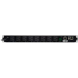 Tripp Lite PDU Switched 120V 1.4kW 15A 8 5-15R 5-15P LX Interface 1URM TAA - Switched - NEMA 5-15P - 8 x NEMA 5-15R - 120 V AC - 1U - Horizontal - Rack Mount - Rack-mountable - TAA Compliant - PDUMH15NET2LX