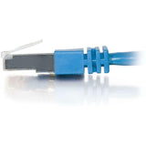 C2G-10ft Cat5e Molded Shielded (STP) Network Patch Cable - Blue - Category 5e for Network Device - RJ-45 Male - RJ-45 Male - Shielded - 10ft - Blue - 27256
