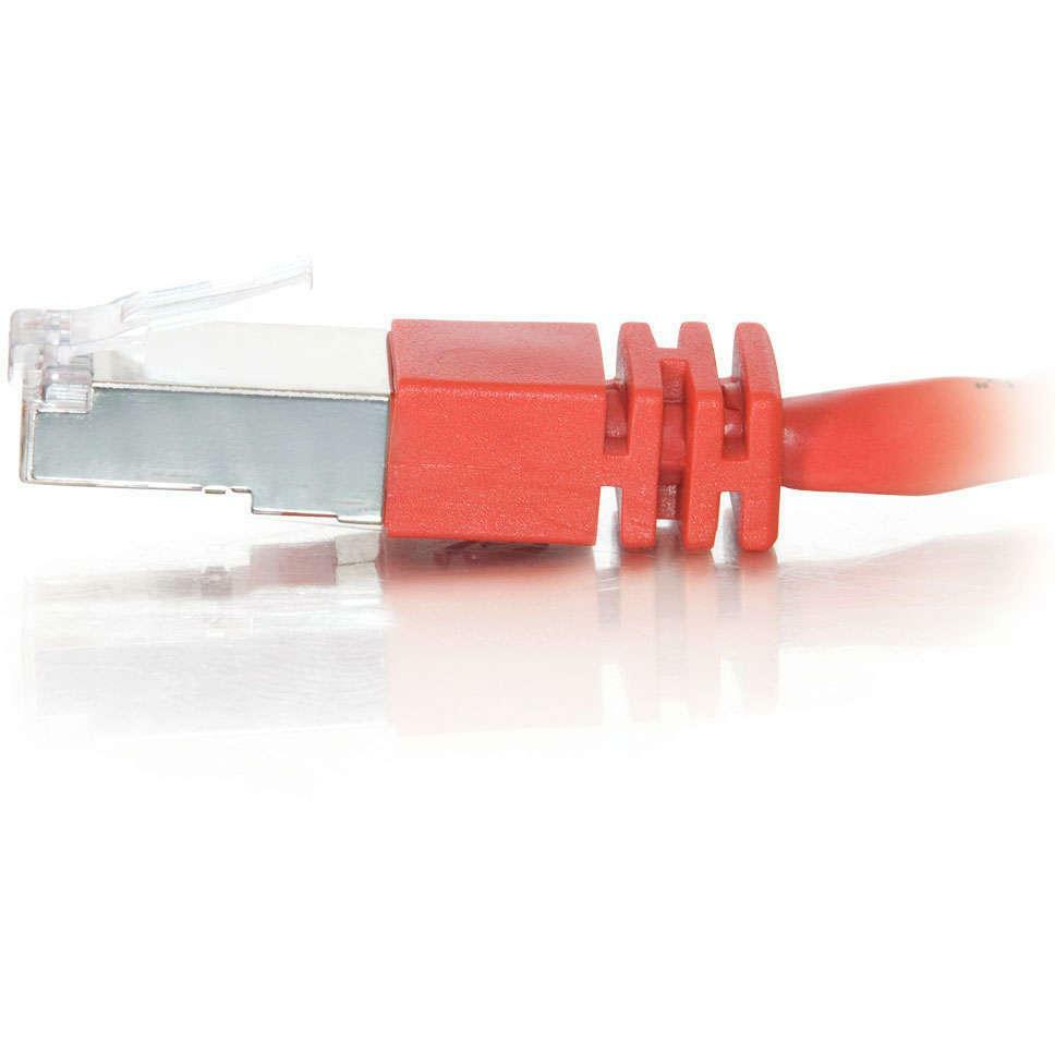 C2G-5ft Cat5e Molded Shielded (STP) Network Patch Cable - Red - Category 5e for Network Device - RJ-45 Male - RJ-45 Male - Shielded - 5ft - Red - 27247