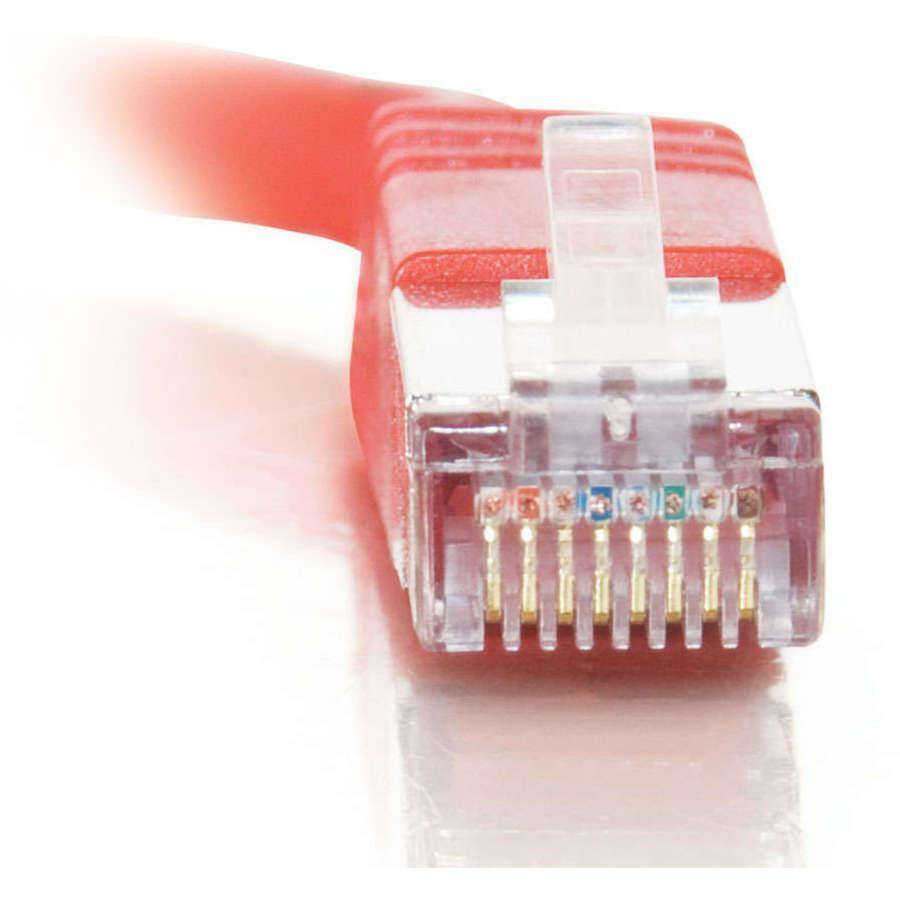 C2G-25ft Cat5e Molded Shielded (STP) Network Patch Cable - Red - Category 5e for Network Device - RJ-45 Male - RJ-45 Male - Shielded - 25ft - Red - 27267
