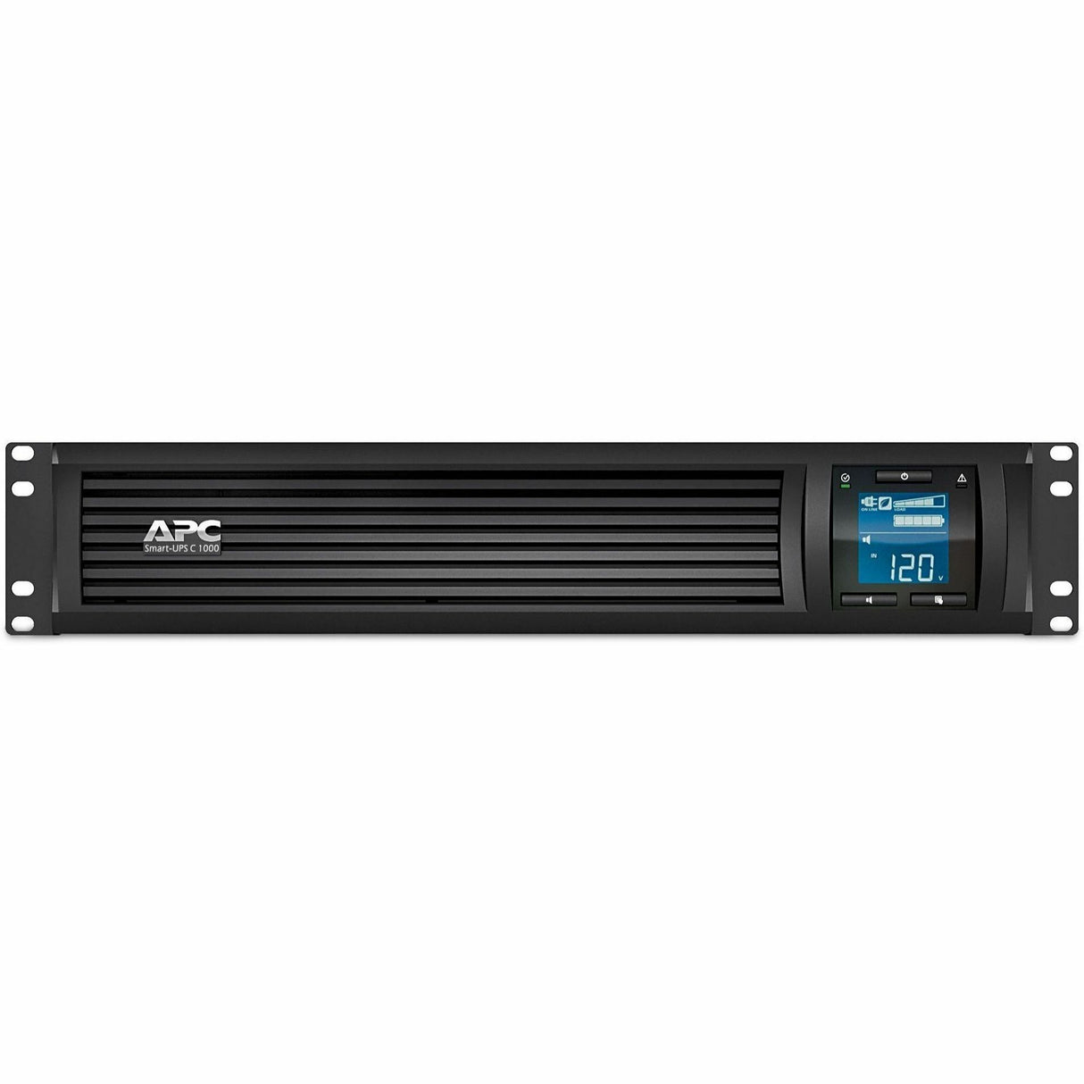 APC by Schneider Electric Smart-UPS C 1000VA LCD RM 2U 120V with SmartConnect - 2U Rack-mountable - 3 Hour Recharge - 9.20 Minute Stand-by - 120 V AC Input - 120 V AC Output - 6 x NEMA 5-15R - SMC1000-2UC