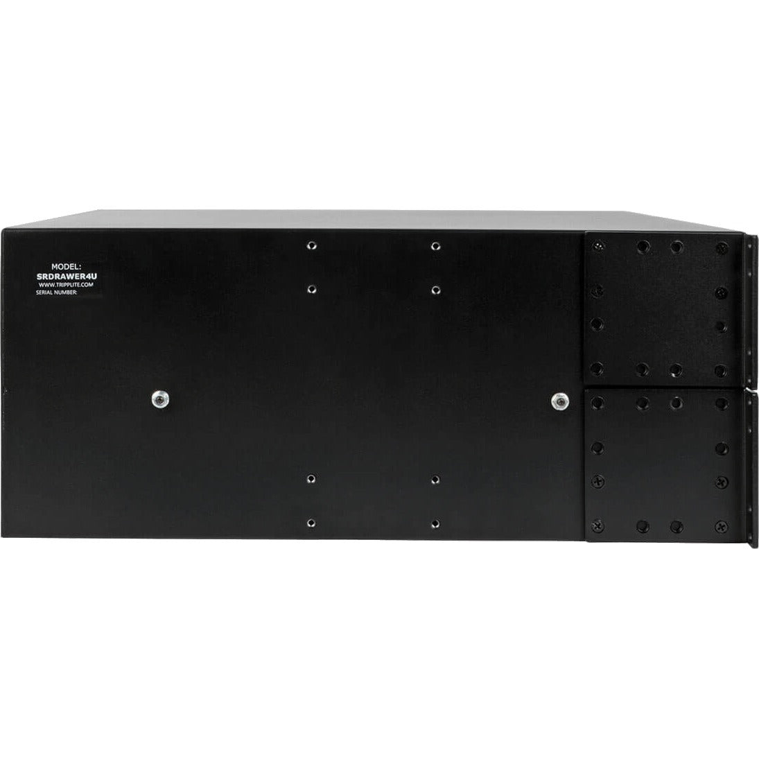 Tripp Lite 4U Locking Rackmount Storage Drawer Rack Enclosures/ Open Frame - 19" 4U Wide Rack-mountable - Black Powder Coat - Cold-rolled Steel (CRS) - 50 lb x Maximum Weight Capacity - SRDRAWER4U