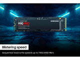 Samsung 990 PRO 1 TB M.2 PCI Express 4.0 NVMe V-NAND MLC - MZ-V9P1T0B/AM