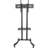 Tripp Lite TV Mobile Flat-Panel Floor Stand Cart Height Adjustable LCD- 37" to 70" TVs and Monitors - Up to 70" Screen Support - 88 lb Load Capacity - 1 x Shelf(ves) - 67.5" Height x 27.6" Width x 27. - DMCS3770L