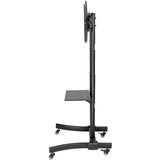Tripp Lite TV Mobile Flat-Panel Floor Stand Cart Height Adjustable LCD- 37" to 70" TVs and Monitors - Up to 70" Screen Support - 88 lb Load Capacity - 1 x Shelf(ves) - 67.5" Height x 27.6" Width x 27. - DMCS3770L