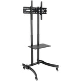 Tripp Lite TV Mobile Flat-Panel Floor Stand Cart Height Adjustable LCD- 37" to 70" TVs and Monitors - Up to 70" Screen Support - 88 lb Load Capacity - 1 x Shelf(ves) - 67.5" Height x 27.6" Width x 27. - DMCS3770L