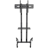 Tripp Lite TV Mobile Flat-Panel Floor Stand Cart Height Adjustable LCD- 37" to 70" TVs and Monitors - Up to 70" Screen Support - 88 lb Load Capacity - 1 x Shelf(ves) - 67.5" Height x 27.6" Width x 27. - DMCS3770L