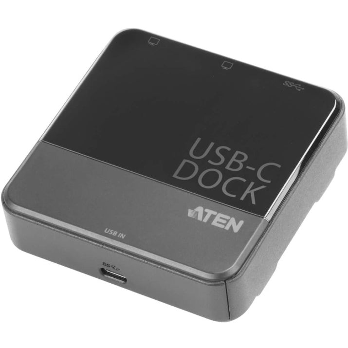 ATEN USB-C Dual-HDMI Mini Dock-TAA Compliant - for Notebook - 15 W - USB Type C - 2 x USB Ports - HDMI - Wired - UH3233