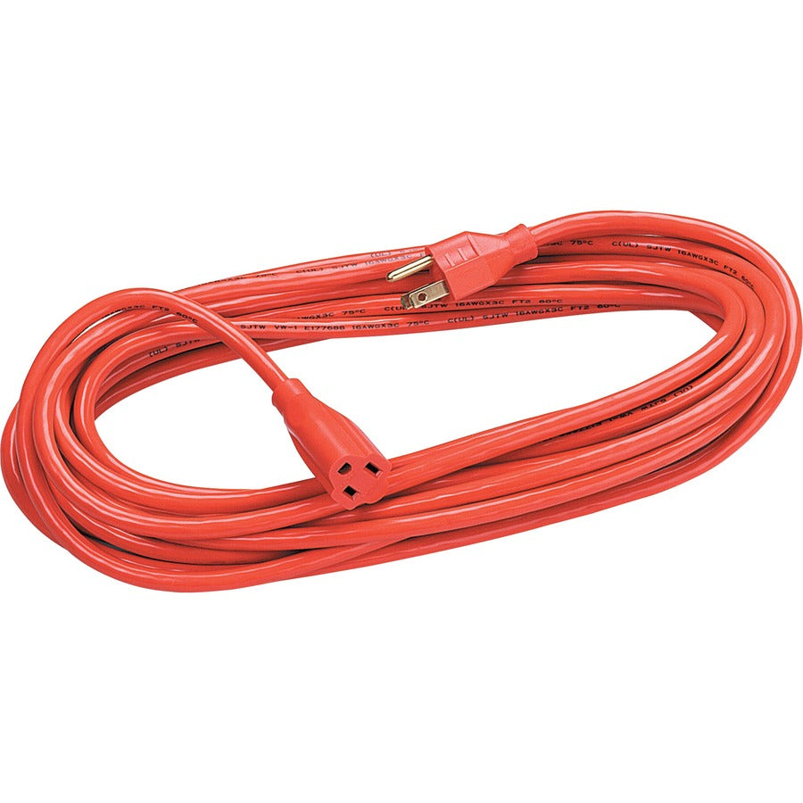 Heavy Duty Indoor/Outdoor 50' Extension Cord - 125 V AC13 A - Gray - 50 ft Cord Length - 1 - 99598