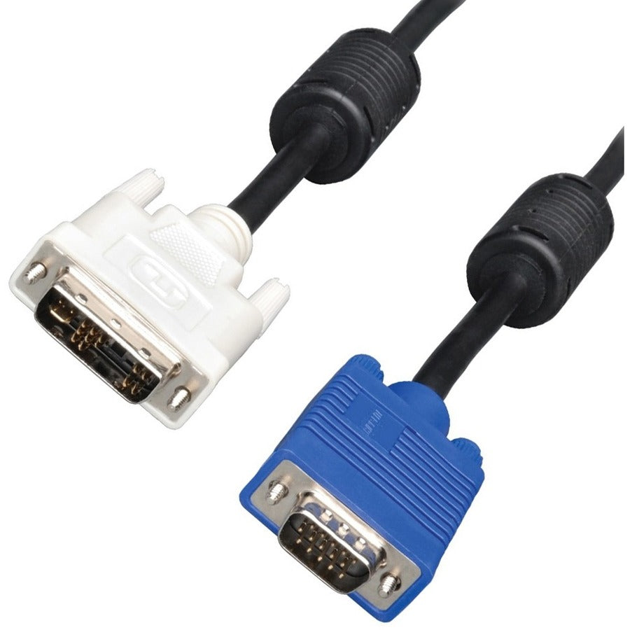 4XEM DVI to VGA Video Cable Adapter - 15 feet - DVI/VGA for Video Device, MAC, Computer - 15 ft - 1 x HD-15 Male VGA - 1 x DVI Male Video - Gold Plated Connector - Gold-flash Plated Contact - Shieldin...  - 4XDVIVGA15FT