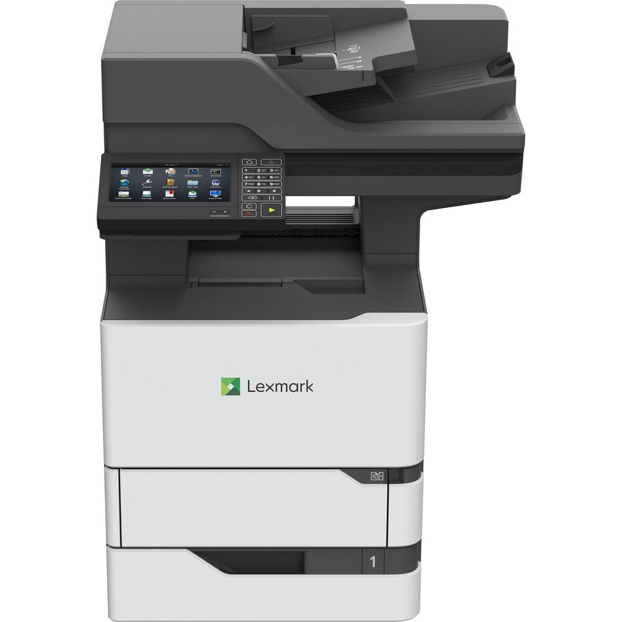 Lexmark MX720 MX722adhe Laser Multifunction Printer-Monochrome-Copier/Fax/Scanner-70 ppm Mono Print-1200x1200 Print-Automatic Duplex Print-350000 Pages Monthly-650 sheets Input-Color Scanner-600 Optic...  - 25B0001