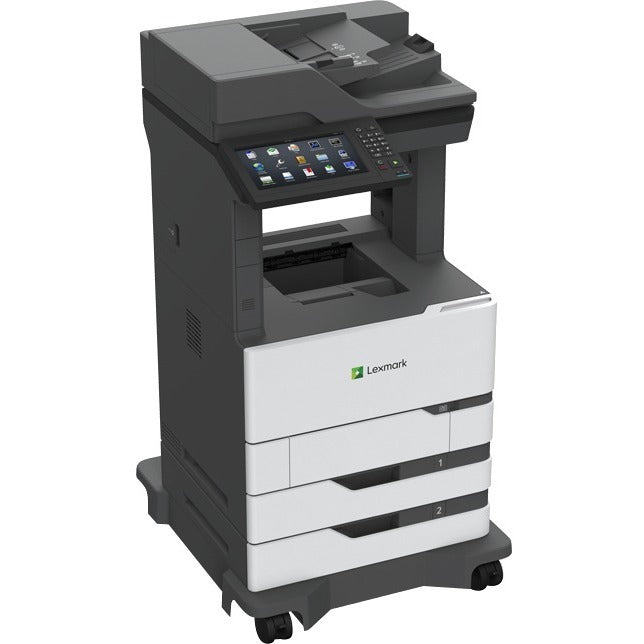 Lexmark MX820 MX822ade Laser Multifunction Printer-Monochrome-Copier/Fax/Scanner-55 ppm Mono Print-1200x1200 Print-Automatic Duplex Print-300000 Pages Monthly-1200 sheets Input-Color Scanner-600 Optic...  - 25B2000