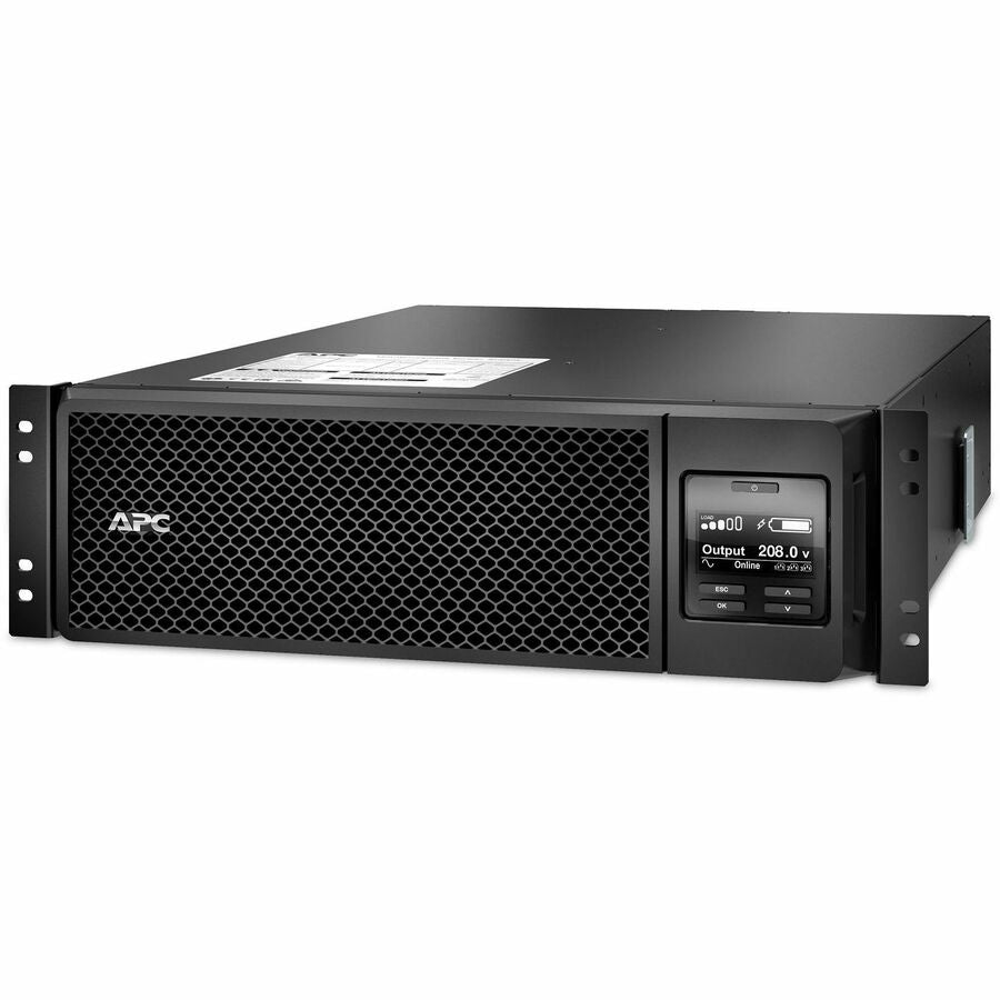 APC by Schneider Electric Smart-UPS SRT 5000VA RM 208V - 3U Rack-mountable - 1.50 Hour Recharge - 4.40 Minute Stand-by - 230 V AC Input - 208 V AC Output - 2 x NEMA L6-20R, 2 x NEMA L6-30R - TAA Compl...  - SRT5KRMXLTUS