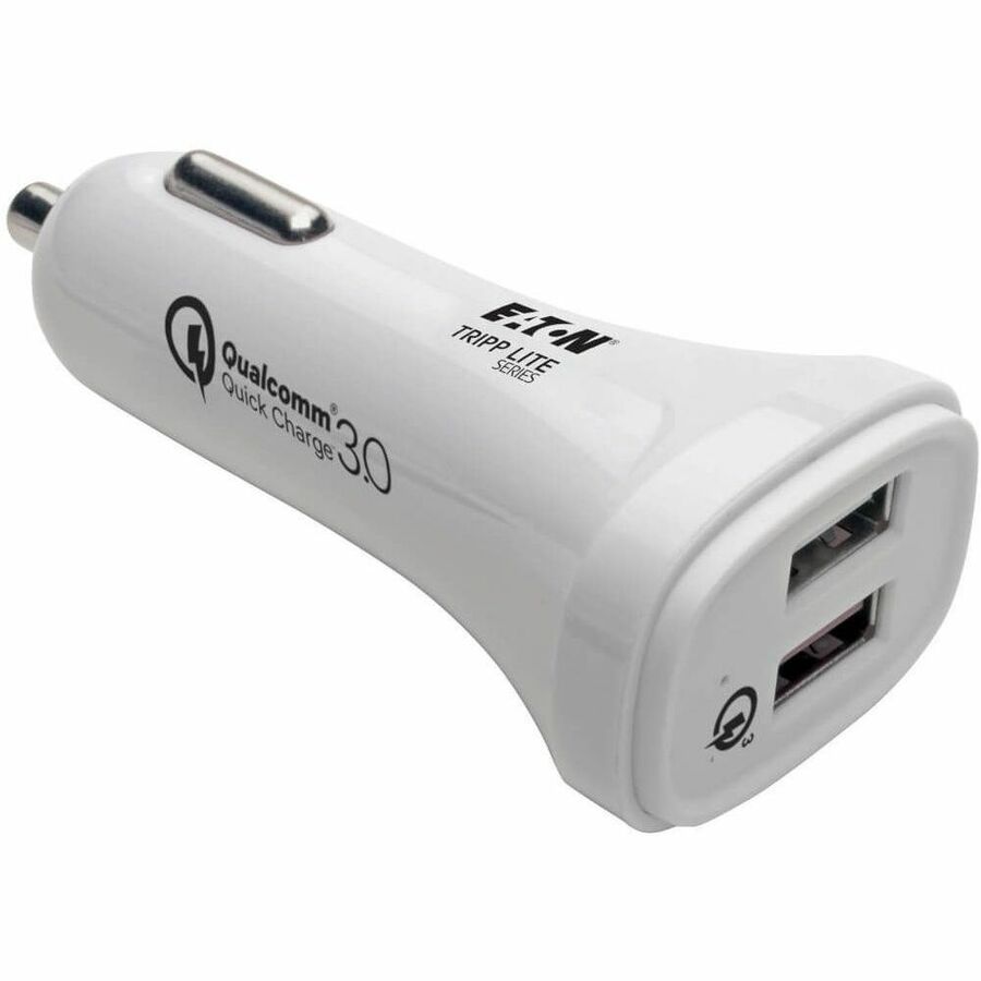 Tripp Lite USB Car Charger Quick Charge Dual USB-A 3.0 UL2089 Certified - 30 W Output Power - 12 V DC Input Voltage - 3.6 V DC, 6.5 V DC, 5 V DC, 9 V DC, 12 V DC Output Voltage - 3 A Output Current - ...  - U280-C02-S-QC3U