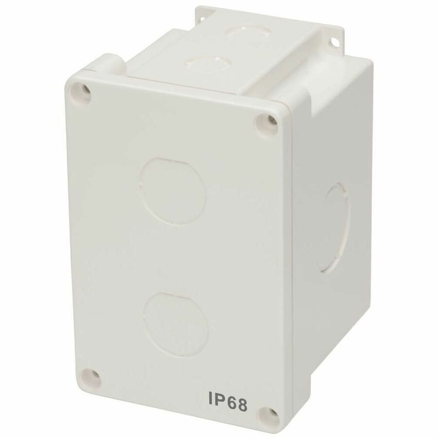 Tripp Lite Waterproof Cat5e / Cat6 Electrical Junction Box 2 Cutouts TAA - 1-gang - White - Polycarbonate - TAA Compliant - N206-SB01-IND