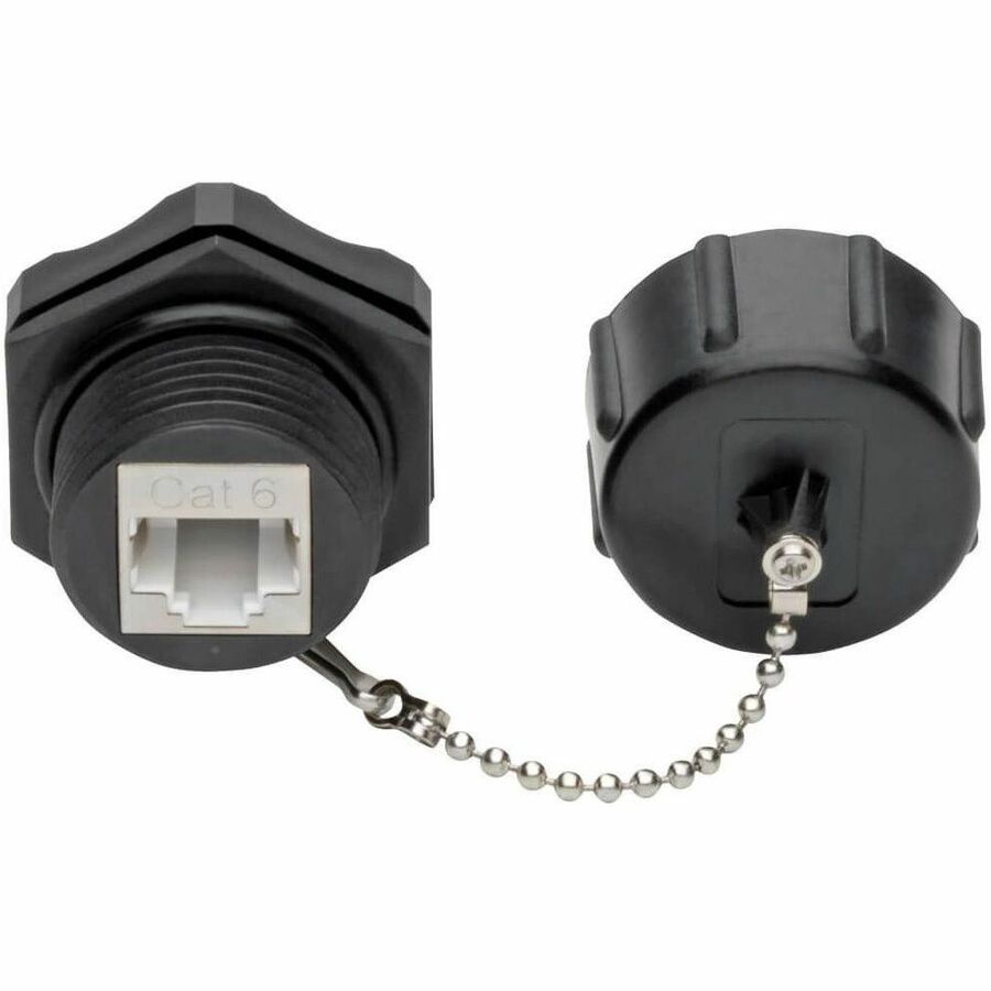 Tripp Lite Keystone Jack Cat6 Cat5e RJ45 110 Punch Down Shielded Industrial - 1 x RJ-45 Female, 1 x 110-punchdown - Black - TAA Compliant - N206-KJ01-IND