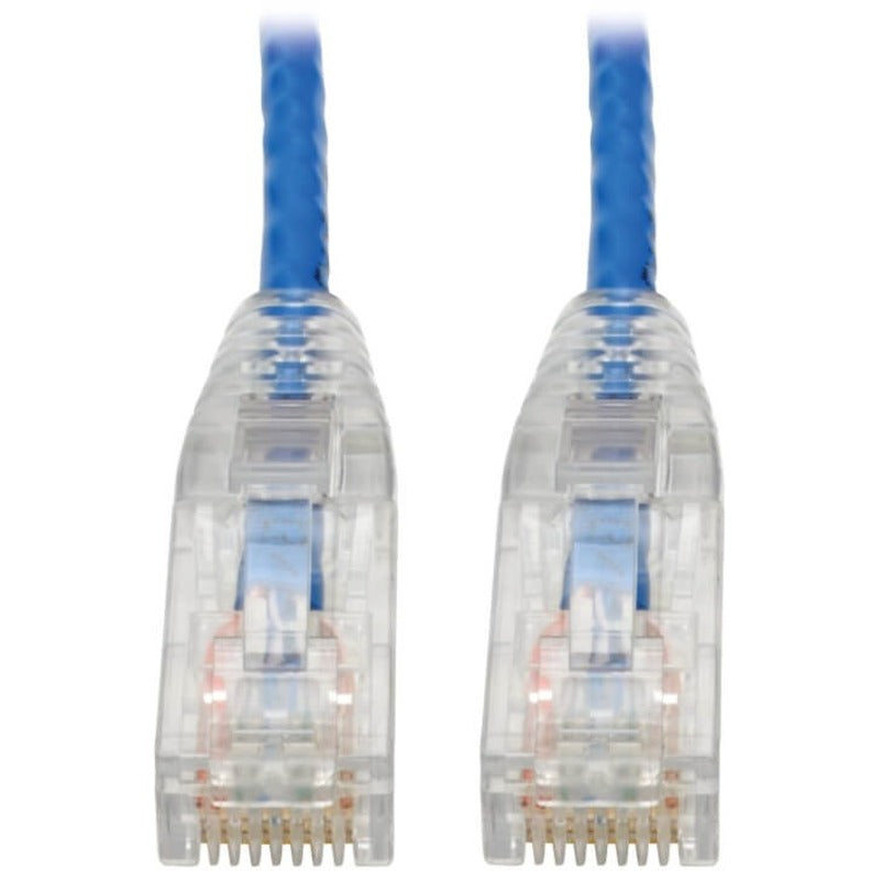 Tripp Lite Cat6 UTP Patch Cable (RJ45) - M/M, Gigabit, Snagless, Molded, Slim, Blue, 7 ft. - 7 ft Category 6 Network Cable for Network Device, Printer, Photocopier, Router, Server, Computer, Modem, Sw...  - N201-S07-BL