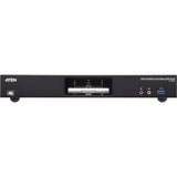 ATEN 2-Port USB 3.0 4K DisplayPort Dual Display KVMP Switch-TAA Compliant - 2 Computer(s) - 1 Local User(s) - 4096 x 2160 - 1 x Network (RJ-45) - 6 x USB - Rack-mountable - 6 x DisplayPort - CS1942DP