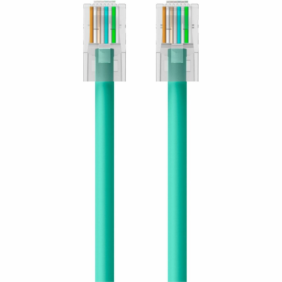 Belkin Cat6 UTP Patch Cable - RJ-45 Male - RJ-45 Male - 15ft - Green - A3L980-15-GRN - eCommerce Business Prime