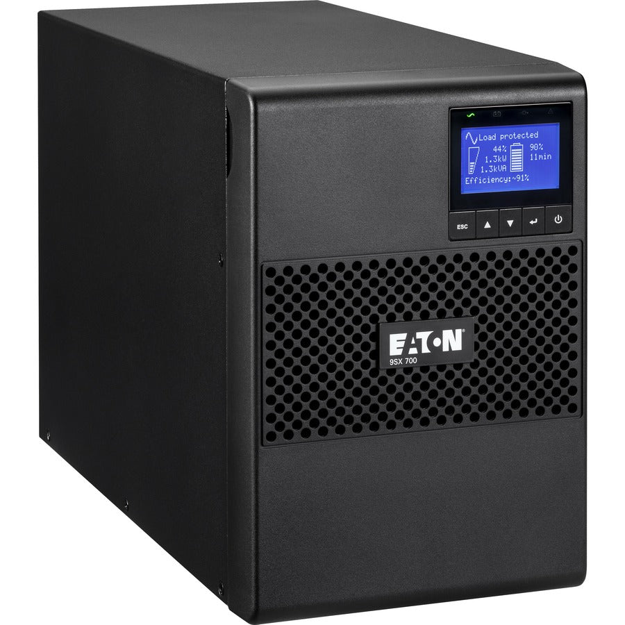 Eaton 9SX UPS 700VA 630 Watt 120V Network Card Optional Tower UPS Extended Runtime - Tower - 5.80 Minute Stand-by - 120 V AC Input - 100 V AC, 110 V AC, 120 V AC, 125 V AC Output - 6 x NEMA 5-15R - 9SX700