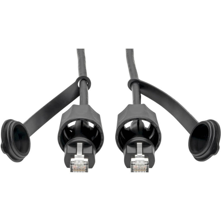 Tripp Lite Cat5e/Cat6 STP Patch Cable RJ45 CMX Outdoor Industrial IP68 16ft - for Network Device - Patch Cable - 16 ft - 1 x RJ-45 Male Network - 1 x RJ-45 Male Network - Shielding - Black - TAA Compl...  - N206-PC16-IND