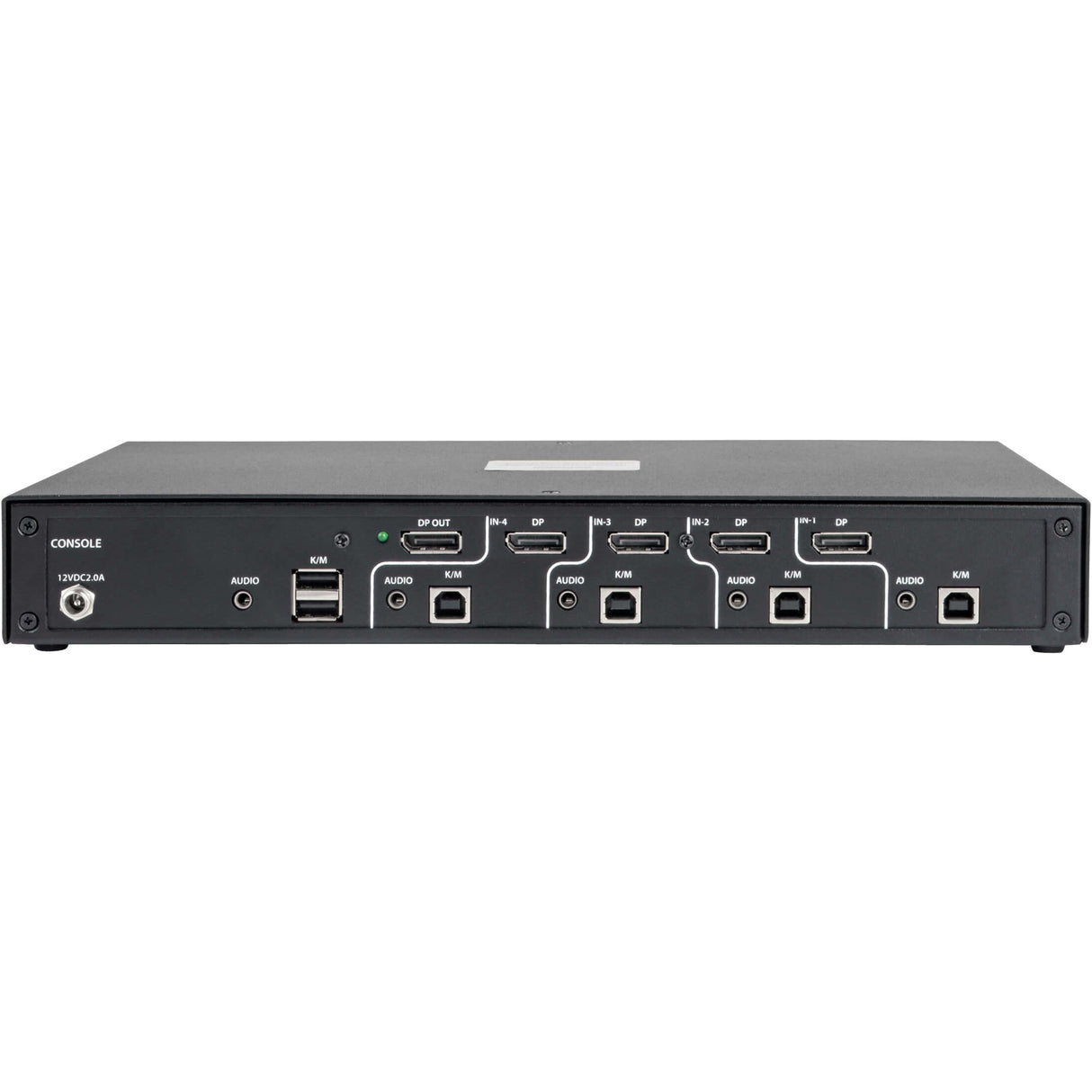 Tripp Lite Secure KVM Switch 4-Port DisplayPort +Audio NIAP PP3.0 Certified - 4 Computer(s) - 1 Local User(s) - 3840 x 2160 - 6 x USB - 2 - 5 x DisplayPort - TAA Compliant - B002-DP1A4