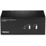 TRENDnet 2-Port Dual Monitor DisplayPort KVM Switch With Audio, 2-Port USB 2.0 Hub, 4K UHD Resolutions Up To 3840 x 2160, Connect Two DisplayPort Monitors, Dual Monitor KVM Switch, Black, TK-240DP - 2...  - TK-240DP - eCommerce Business Prime