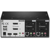 TRENDnet 2-Port Dual Monitor DisplayPort KVM Switch With Audio, 2-Port USB 2.0 Hub, 4K UHD Resolutions Up To 3840 x 2160, Connect Two DisplayPort Monitors, Dual Monitor KVM Switch, Black, TK-240DP - 2...  - TK-240DP - eCommerce Business Prime