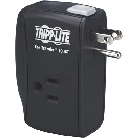 Tripp Lite Notebook Surge Protector Wallmount Direct Plug In 2 Outlet RJ45 - Receptacles: 2 x NEMA 5-15R - 1050J - TRAVELER100BT
