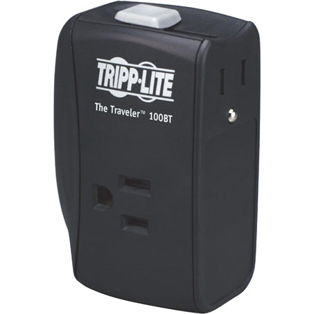 Tripp Lite Notebook Surge Protector Wallmount Direct Plug In 2 Outlet RJ45 - Receptacles: 2 x NEMA 5-15R - 1050J - TRAVELER100BT