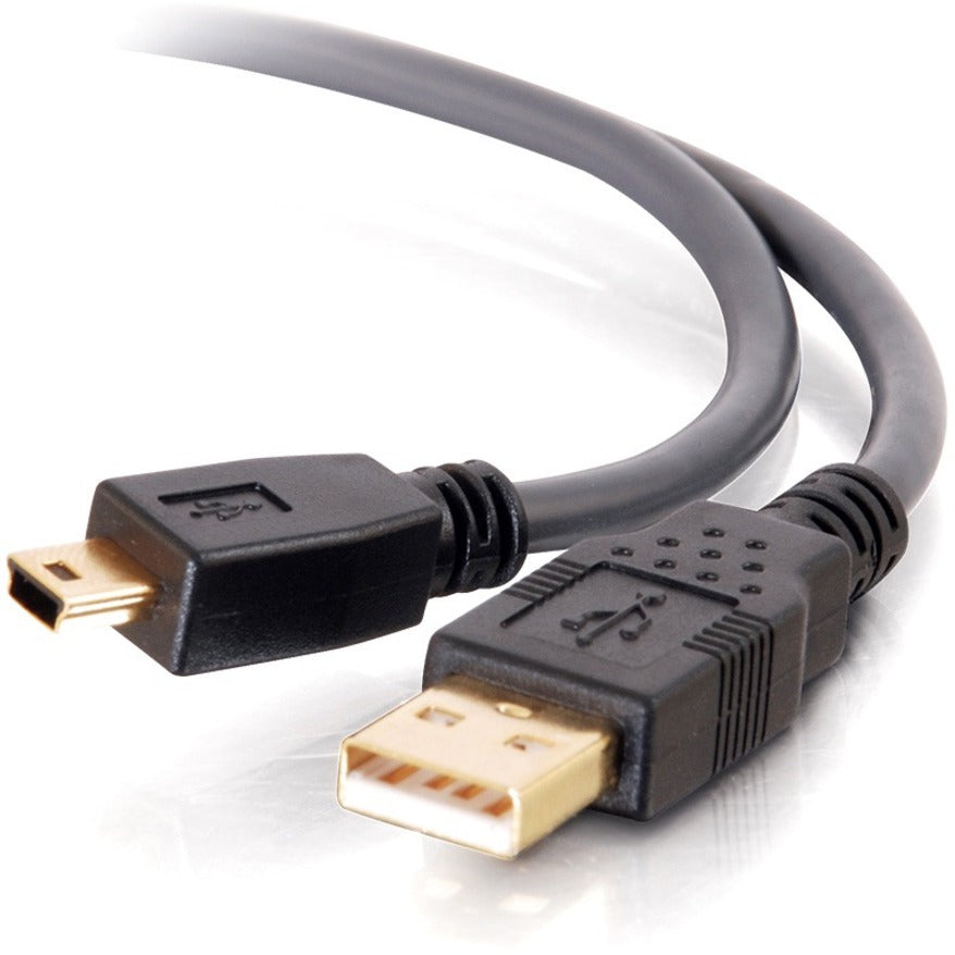 C2G 3m Ultima USB 2.0 A to Mini-b Cable - Type A Male USB - Mini Type B Female USB - 9.84ft - Charcoal - 29652