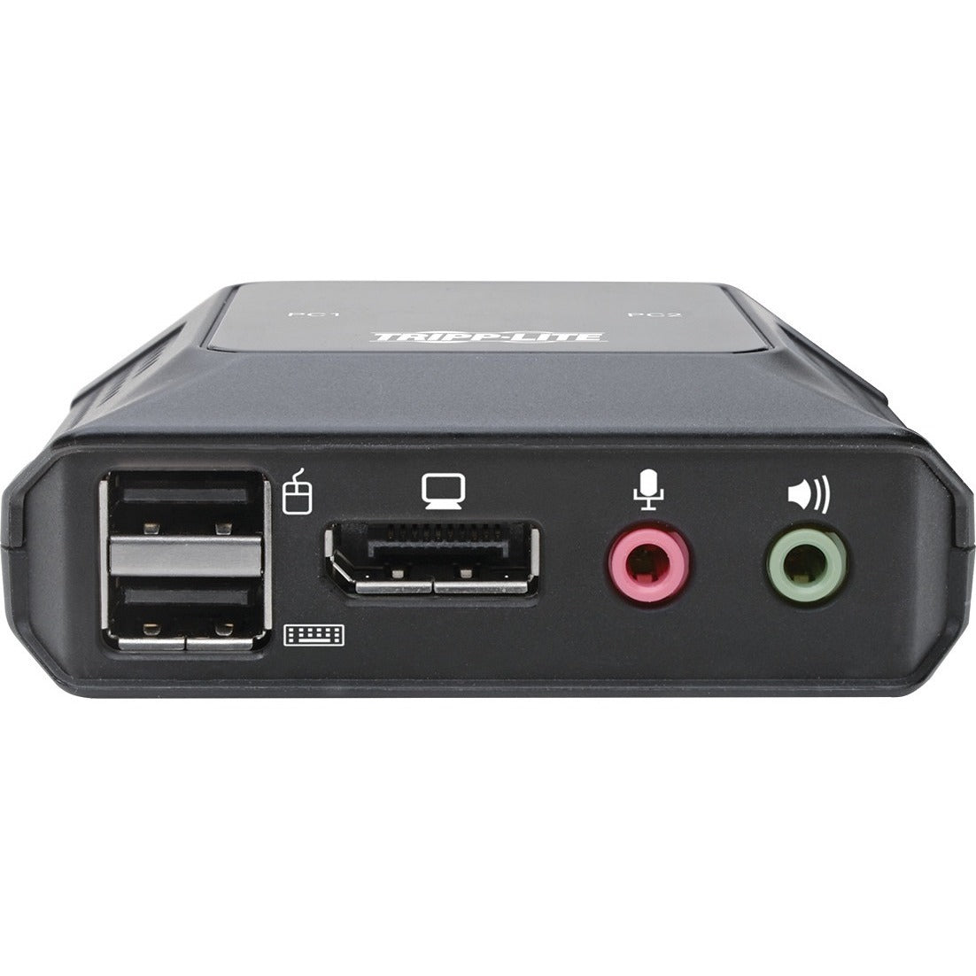 Tripp Lite 2-Port USB DisplayPort Cable KVM Switch w A/V Peripheral Sharing - 2 Computer(s) - 1 Local User(s) - 0 Remote User(s) - 4096 x 2160 - 0 - 2 x USB - Desktop - 1 x DisplayPort - B032-DPUA2