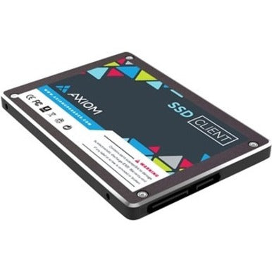 Axiom 120GB C565e Series Mobile SSD 6Gb/s SATA-III 3D TLC - TAA Compliant - 0.27 DWPD - 40 TB TBW - 565 MB/s Maximum Read Transfer Rate - 256-bit Encryption Standard - 3 Year Warranty - AXG99085